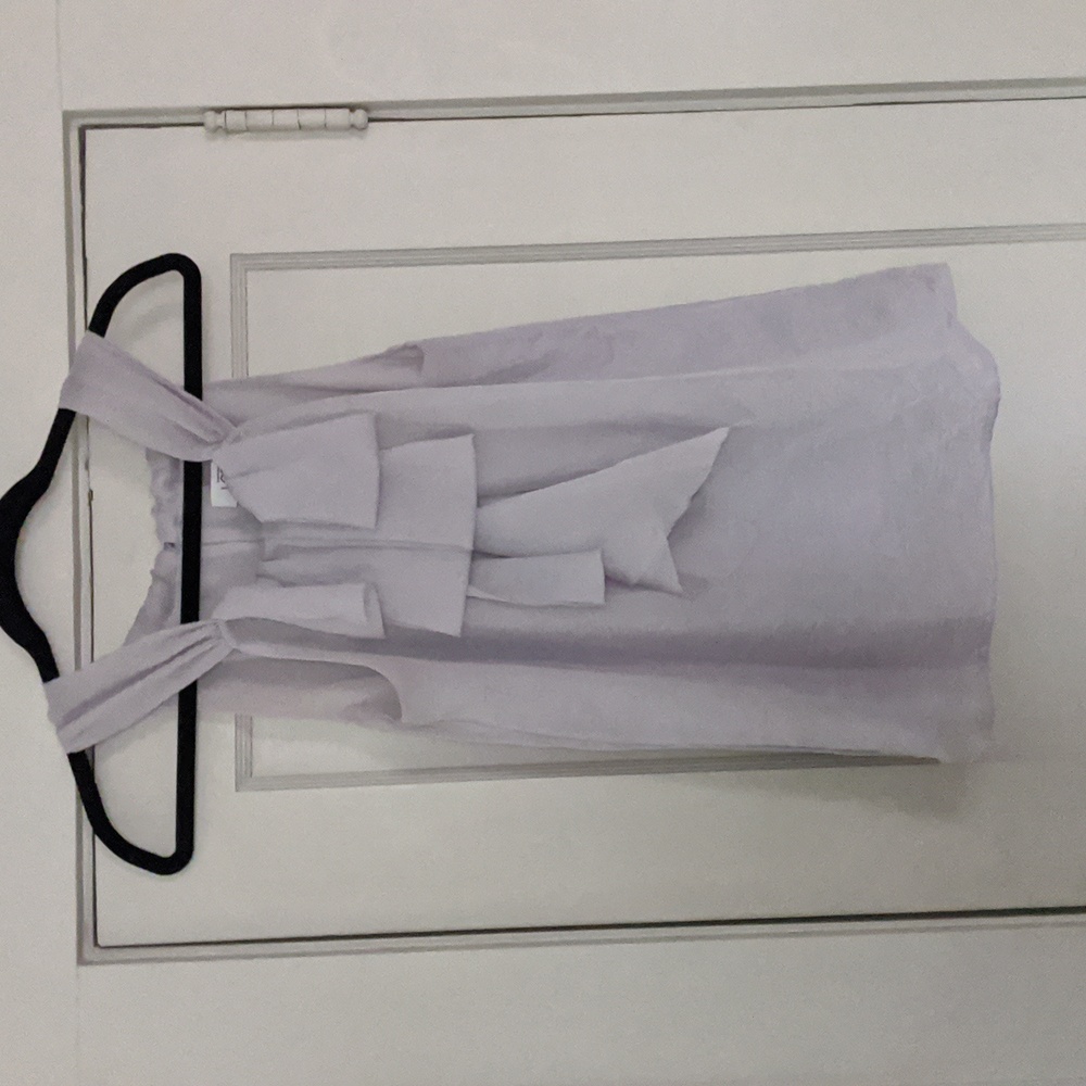 Silver sleeveless blouse